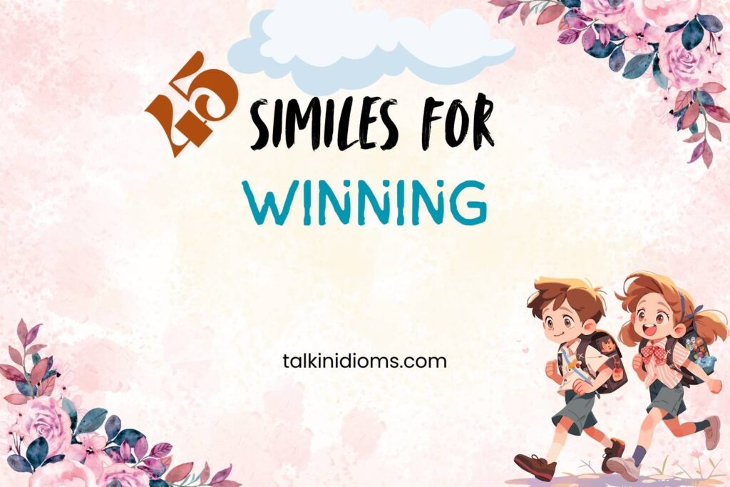 similes for winning