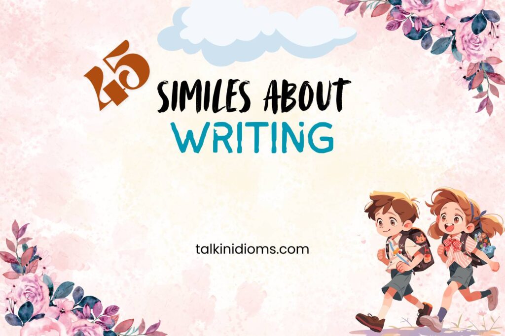 Similes about Writing