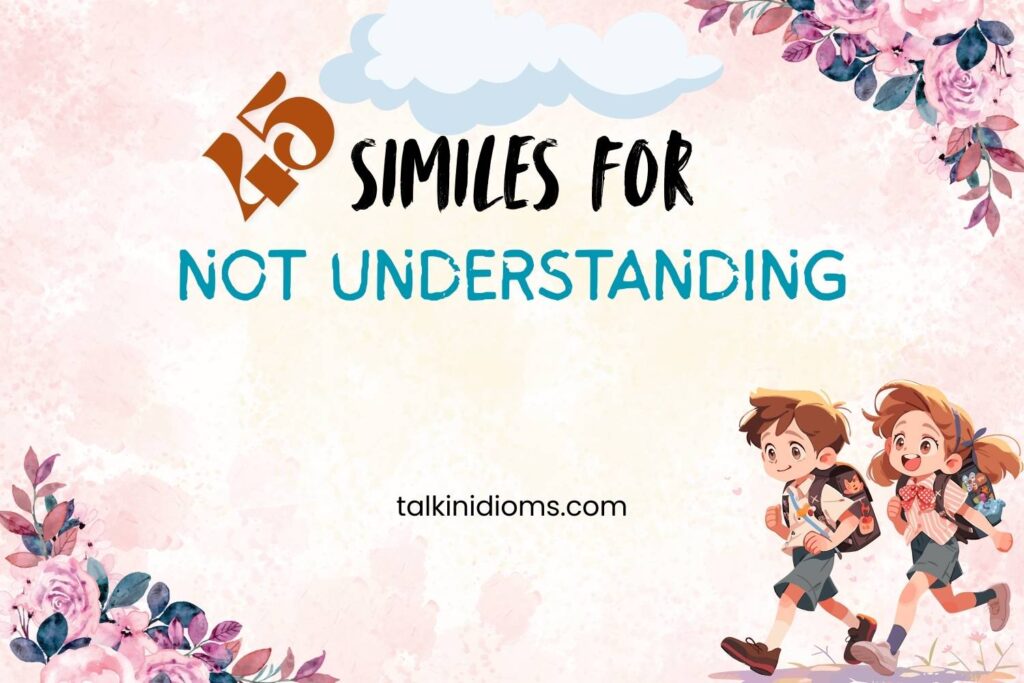 Similes for Not Understanding