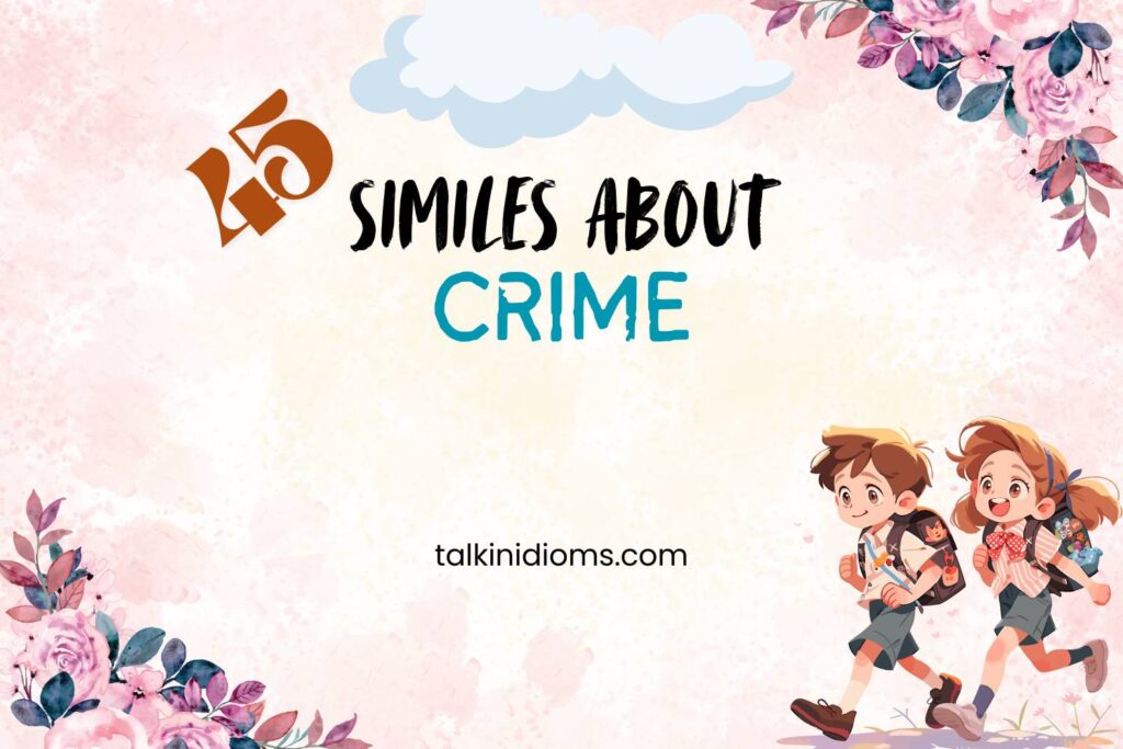Similes about Crime