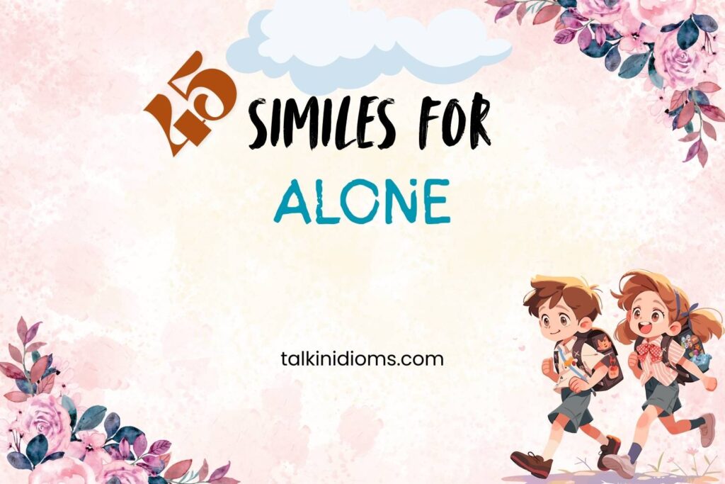 Similes for Alone